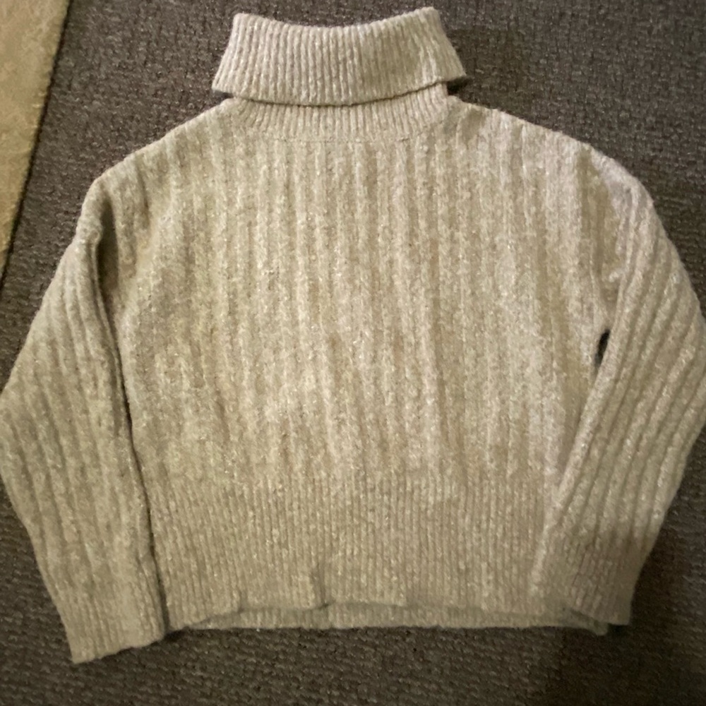 Beige turtle neck sweater very warm!